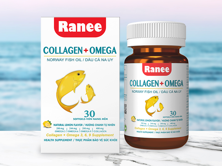 Viên Nang Ranee Collagen và Omega - Công Ty Cổ Phần Dầu Cá Châu Á